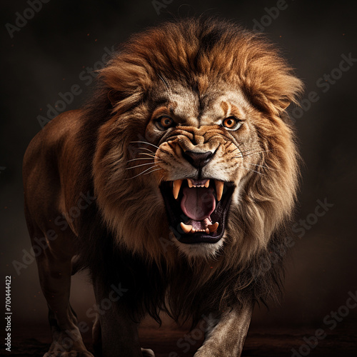 illustration lion s power capture a lion s powerful physique and presence  generate ai.