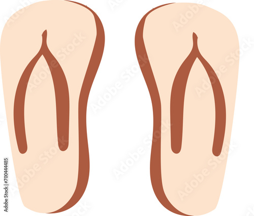 slippers travel illustration 