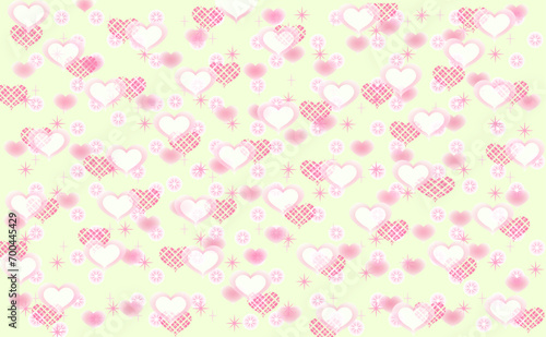 バレンタインのシームレスパターンイラスト