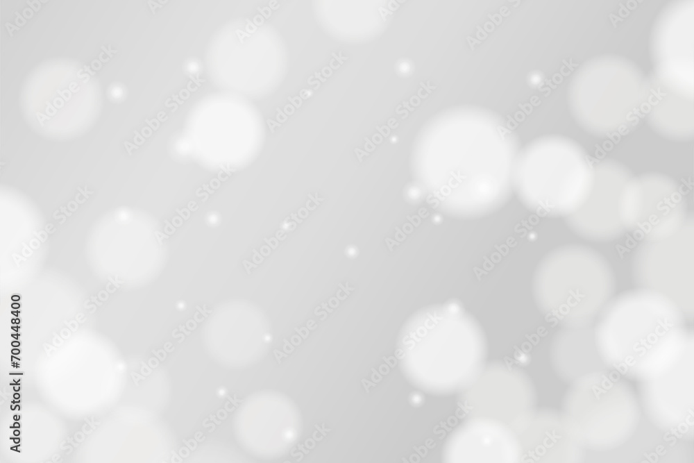 Obraz premium Light gray background. Abstract bokeh lights with soft light background