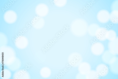 light blue background. abstract bokeh lights with soft light background