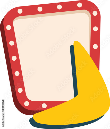 Roadside Signboard Retro Vector