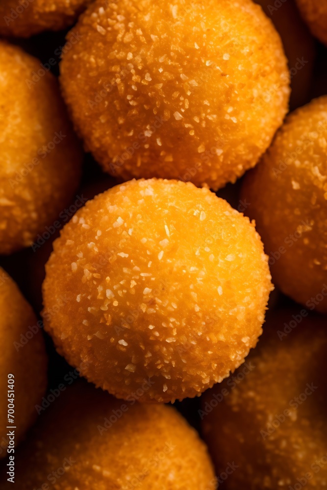 Generative AI : food photo of Brazilian cheese balls Generative AI : food photo of Brazilian cheese balls