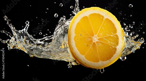 lemon in water