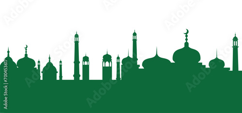 vector mosque silhouette