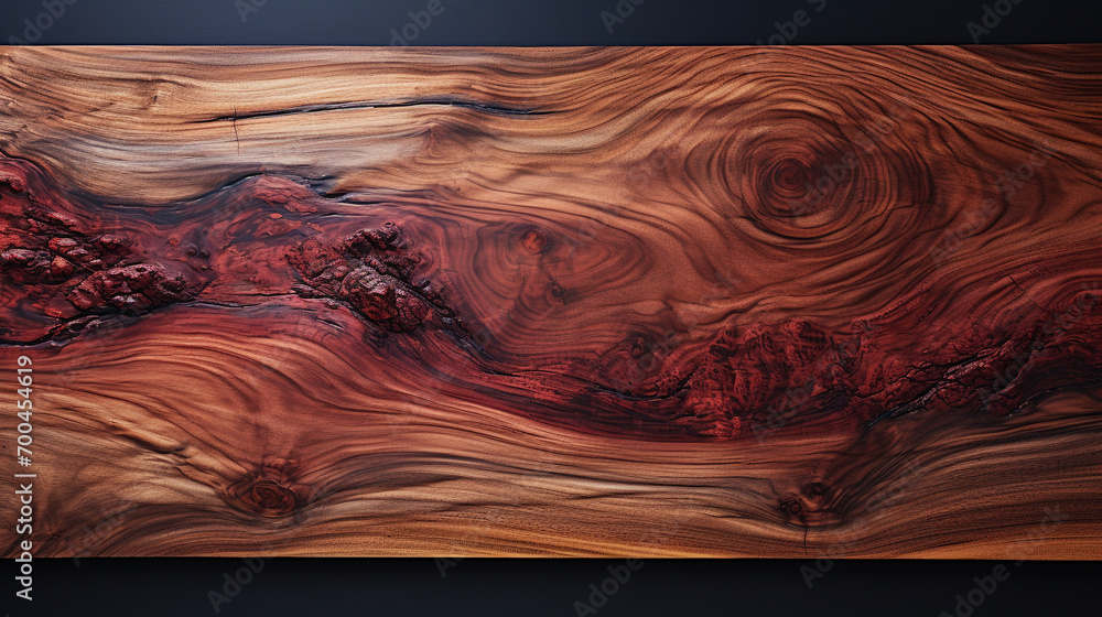 photorealistic neat looking board art from walnut wood
