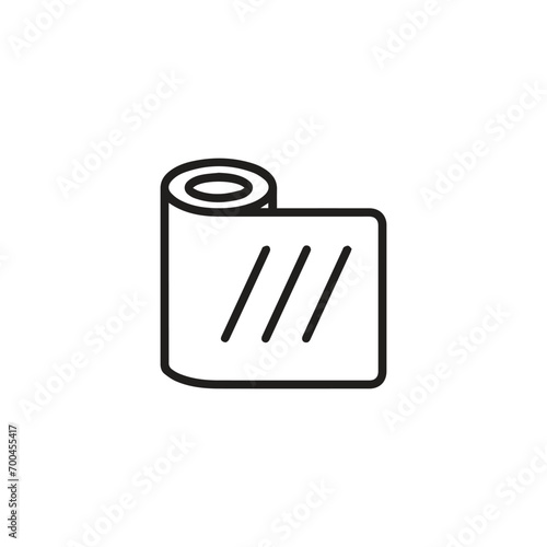 Plastic Wrap icon vector. Linear style sign for mobile concept and web design. Plastic Wrap symbol illustration. Pixel vector graphics - Vector.	
