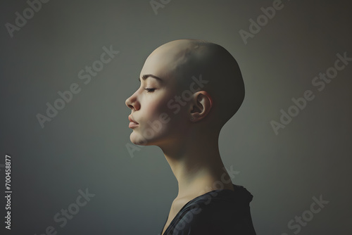 woman hair loss from chemotherapy is due to cancer.