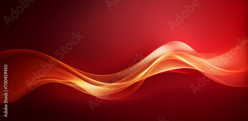 Graphic background of Elegant Crimson and Amber Flow: Abstract Wavy Design
