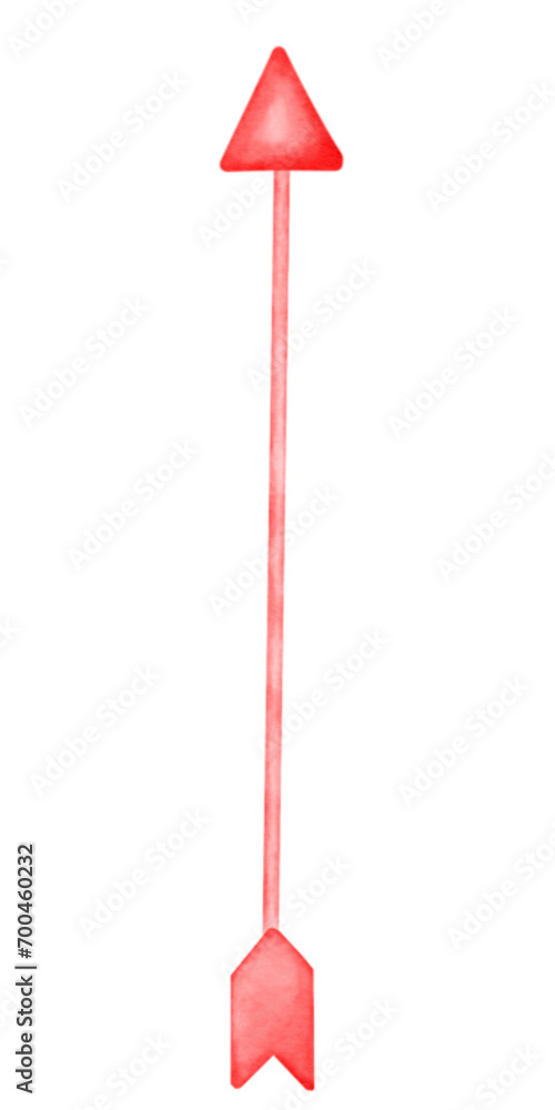 red arrow,watercolor red arrow,watercolor