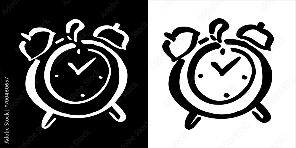  Illustration vector graphics of clock backer icon