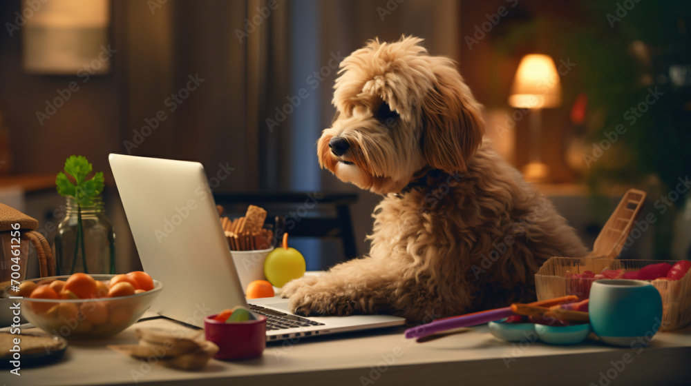 Labradoodle dog ordering online by internet