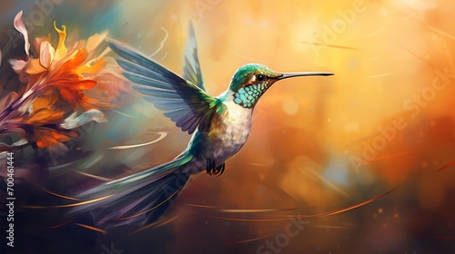 hummingbird in flight © Balqees