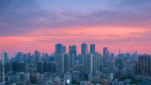 view of the city.modern metropolis © Wang