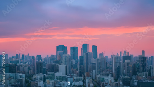 view of the city.modern metropolis © Wang