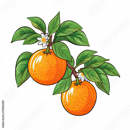 Two Mandarin Oranges