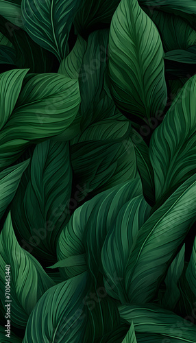 green leaves nature background  closeup leaves texture  tropical leaves  seamless pattern template