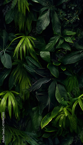 green leaves nature background  closeup leaves texture  tropical leaves  seamless pattern