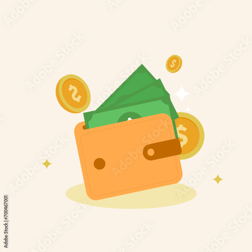 vector illustration of bank money