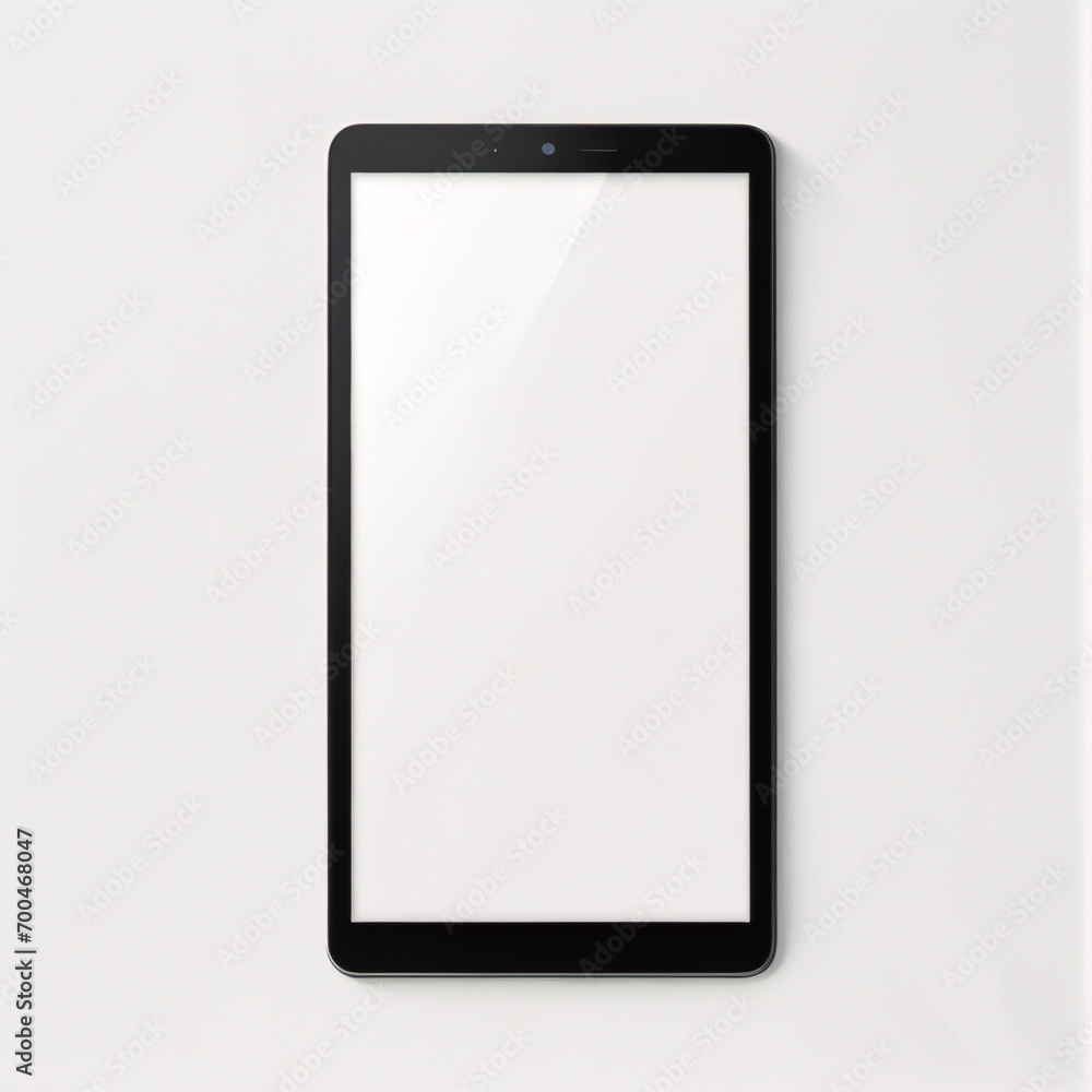 Digitales Tablet-Modell auf weißem Hintergrund mit Kopierraum und Beschneidungspfad auf leerem Bildschirm. Einfaches Ersetzen Ihres Designs. Digitales Tablet-Modell auf weißem Hintergrund mit Kopierraum und Beschneidungspfad auf leerem Bildschirm. Einfaches Ersetzen Ihres Designs.
