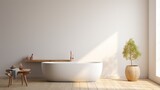 Modern minimalist Scandinavian bathroom