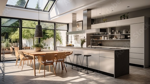 Modern Kitchen In Luxury Home © Fly Frames