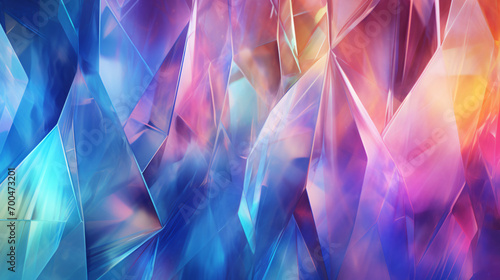 Rainbow abstract crystal background photo
