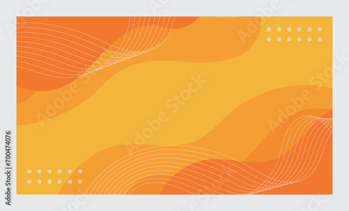 Modern abstract background design with orange color waves