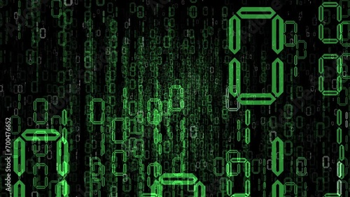 Binary Numbers Screen Saver Wallpaper Animation Loop I
