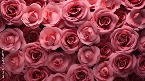 Full background of roses Valentines day festive red and pink rose background