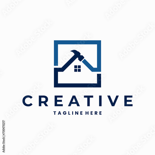 Square Building logo renovation company