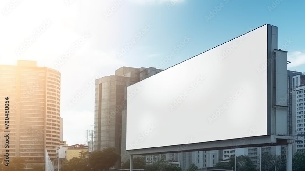 Advertising mock up blank billboard with copy space for your text content public information board billboard blank for outdoor advertising poster