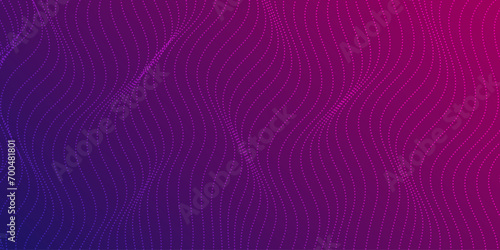 Abstract gradient purple technology particles mesh background. Design element for technology, science, modern concept
