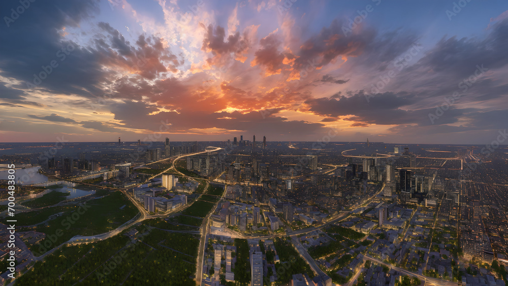 Obraz premium panorama of the city