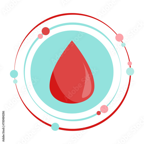 Isolated blood drop vector illustration graphic medical icon symbol