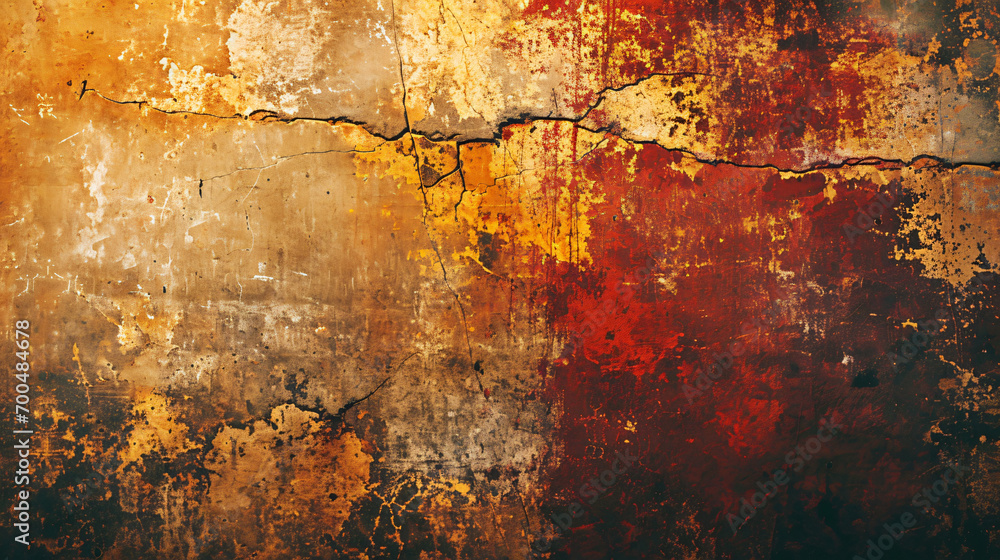 Vintage grunge background with patina like colors cross