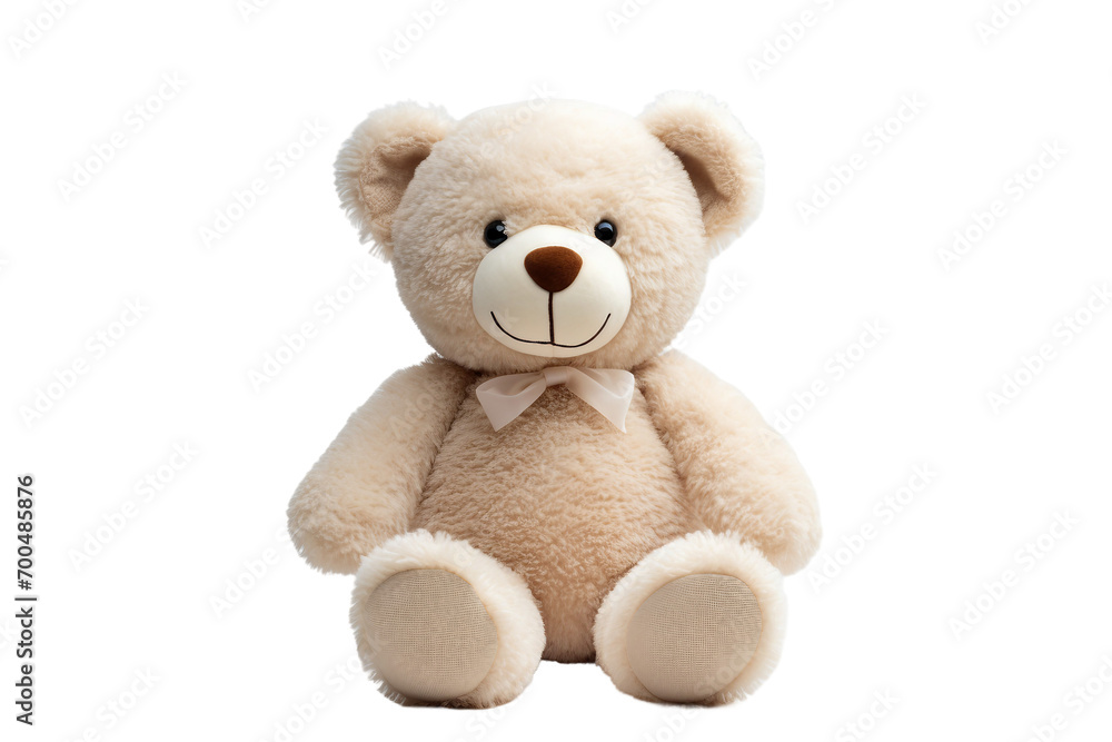Comfortable Snuggle Teddy Isolated on Transparent Background
