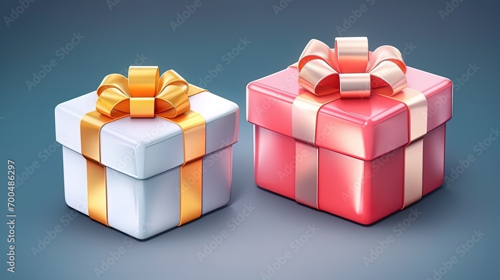 Gift boxes illustration modern holiday surprise box Delight present. Gift boxes illustration modern holiday surprise box Delight present.