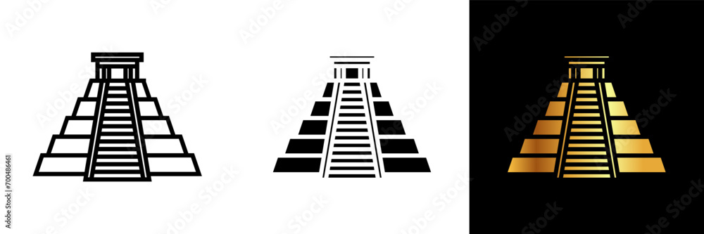 Immerse your designs in the grandeur of ancient civilizations with the Aztec Temple icon. Immerse your designs in the grandeur of ancient civilizations with the Aztec Temple icon.