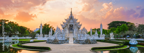 White Temple Chiang Rai Thailand, Wat Rong Khun, Northern Thailand. photo