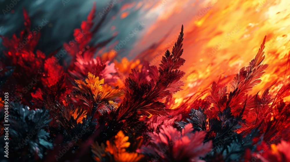 Floral background. Abstract futuristic background Floral background. Abstract futuristic background