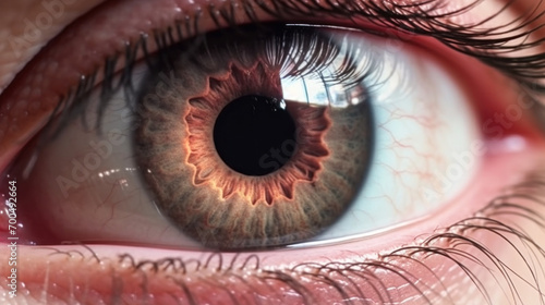 Extreme Close-Up of Human Eye with Detailed Iris © Asmodar