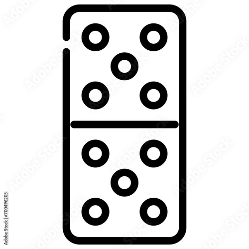 domino line icon