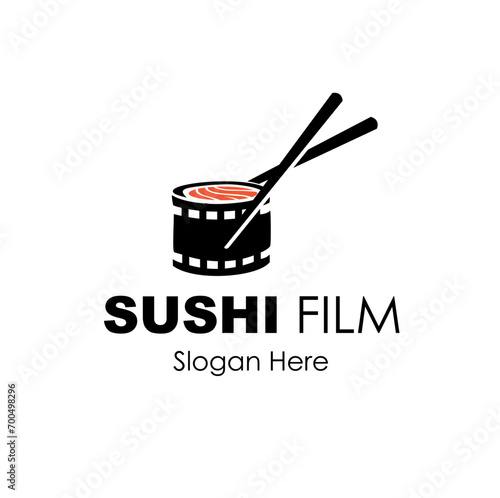 sushi film logo design concept