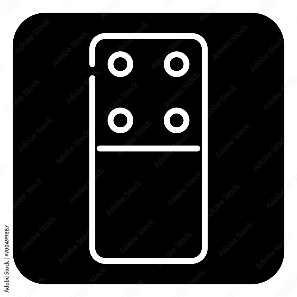 domino glyph icon domino glyph icon