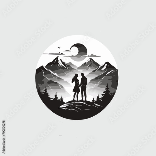 Generative AI male and female couples are intimate.