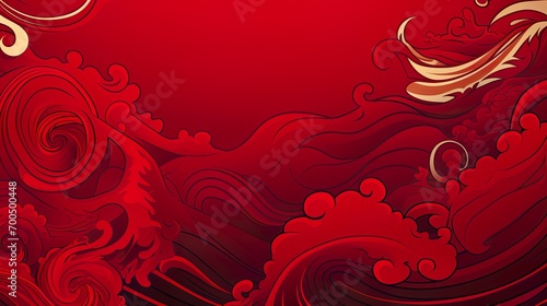 Chinese traditional Background design with abstract pattern in red Background Chinese red textured pattern