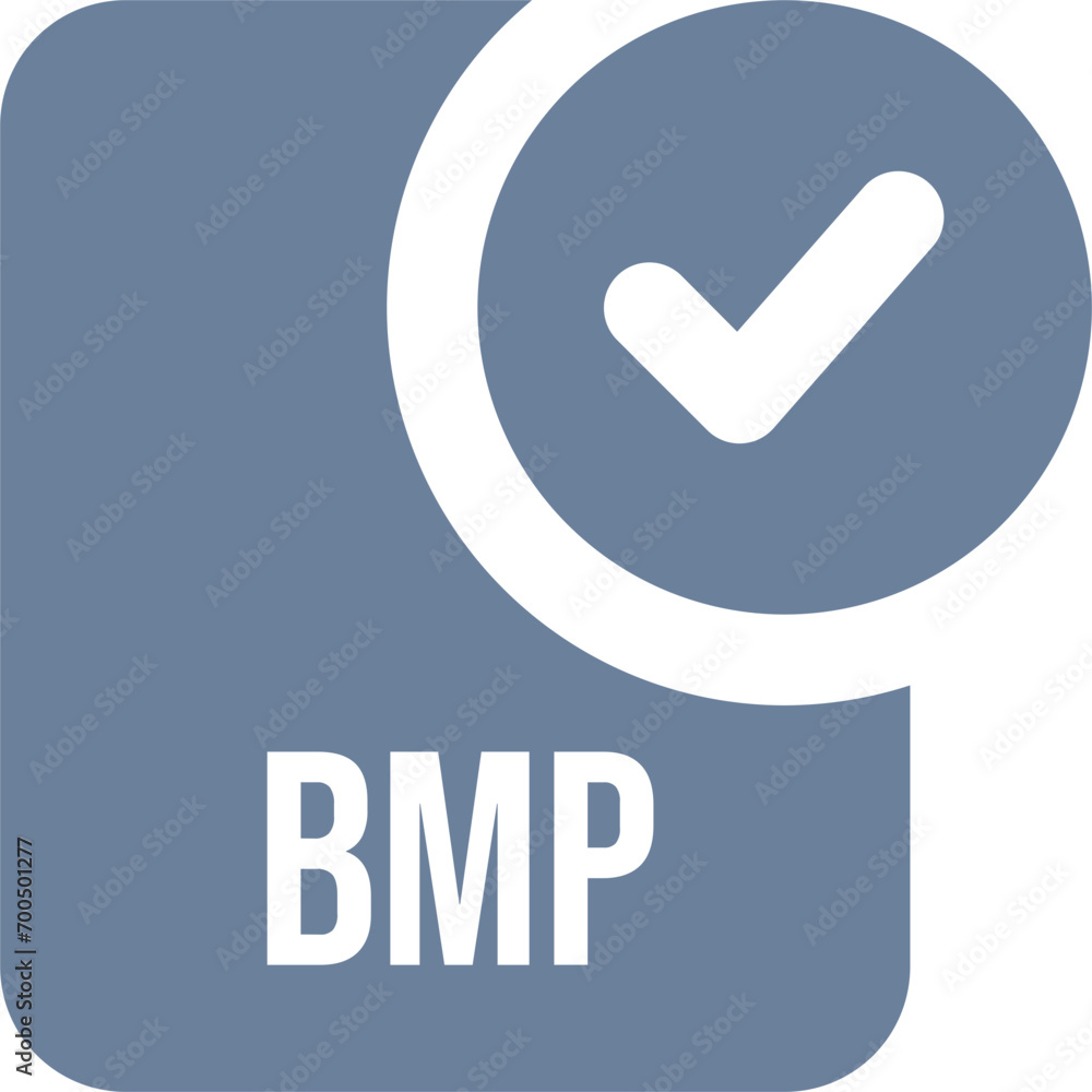BMP File icon with black checked mark BMP File icon with black checked mark