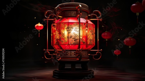 Chinese New Year Lantern  in china town  Chinese New Year in festival Lantern celebration. © Joyous BG