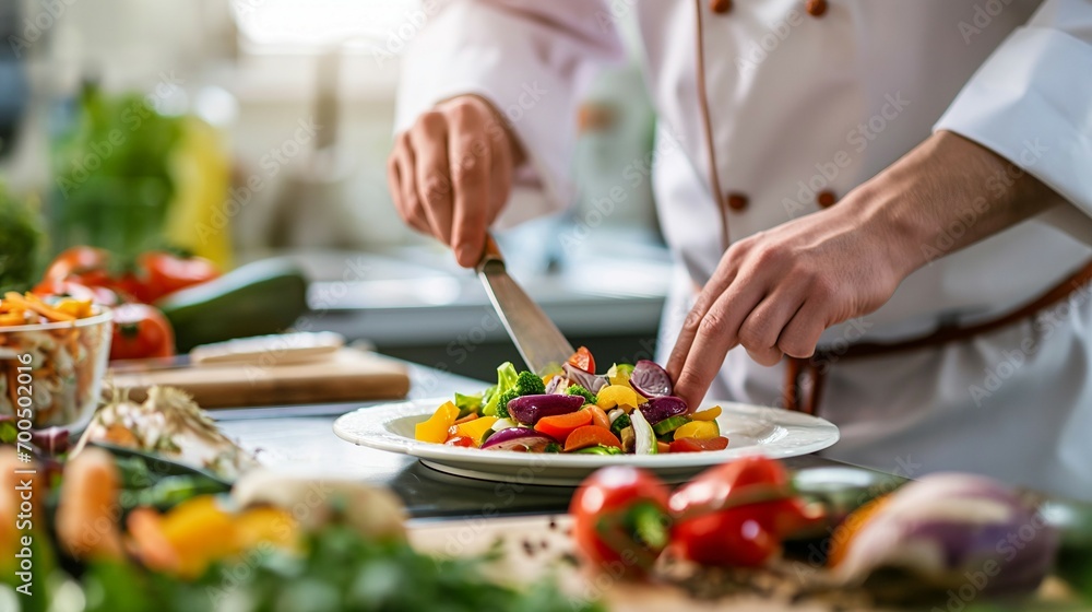 person preparing food in restaurant person preparing food in restaurant